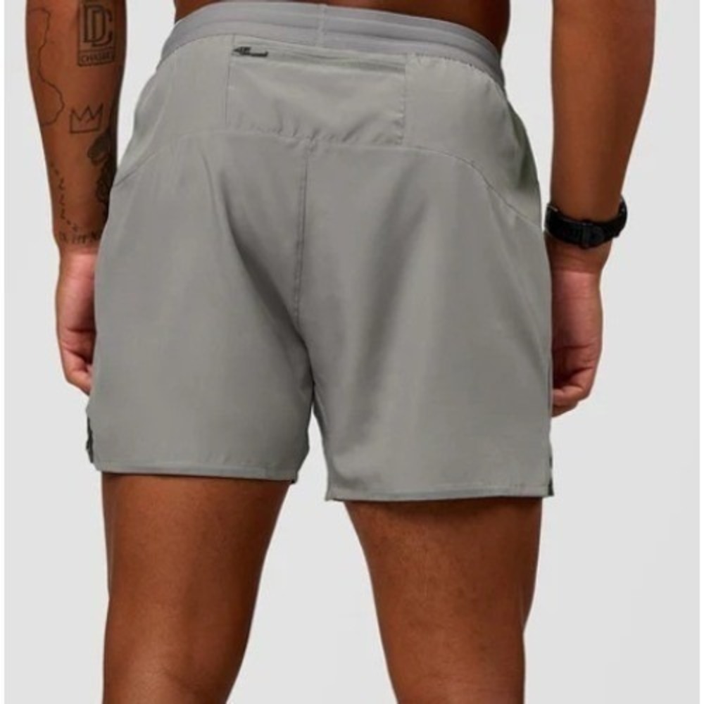 LSKD Pace 5" Lined Performance Shorts Alloy Gray Mens Size Medium NWT NEW - Picture 7 of 16